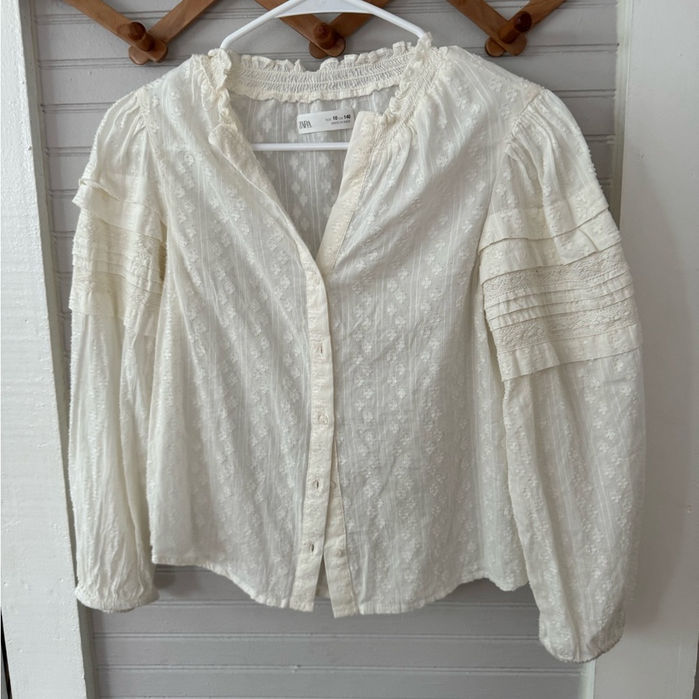 ZARA SHIRT WITH PINTUCKS - Picture 4 of 8